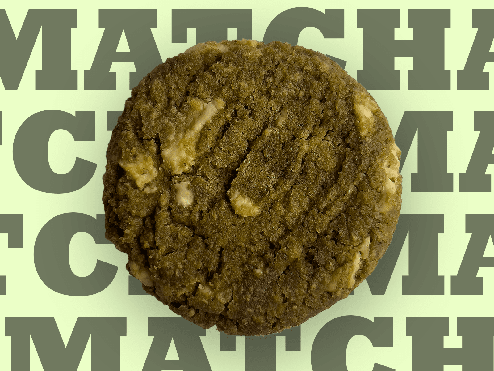 White Chocolate and Matcha Cookies (4 pack)